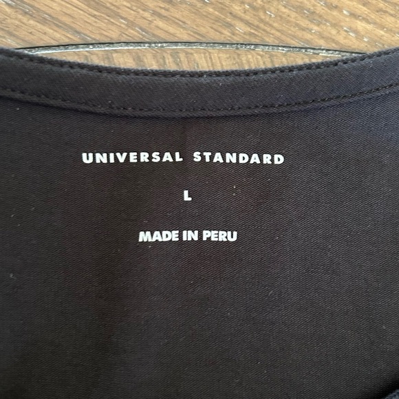 UNIVERSAL STANDARD Halie T-Shirt Dress in Black Size Large / 22-24 - Picture 6 of 7